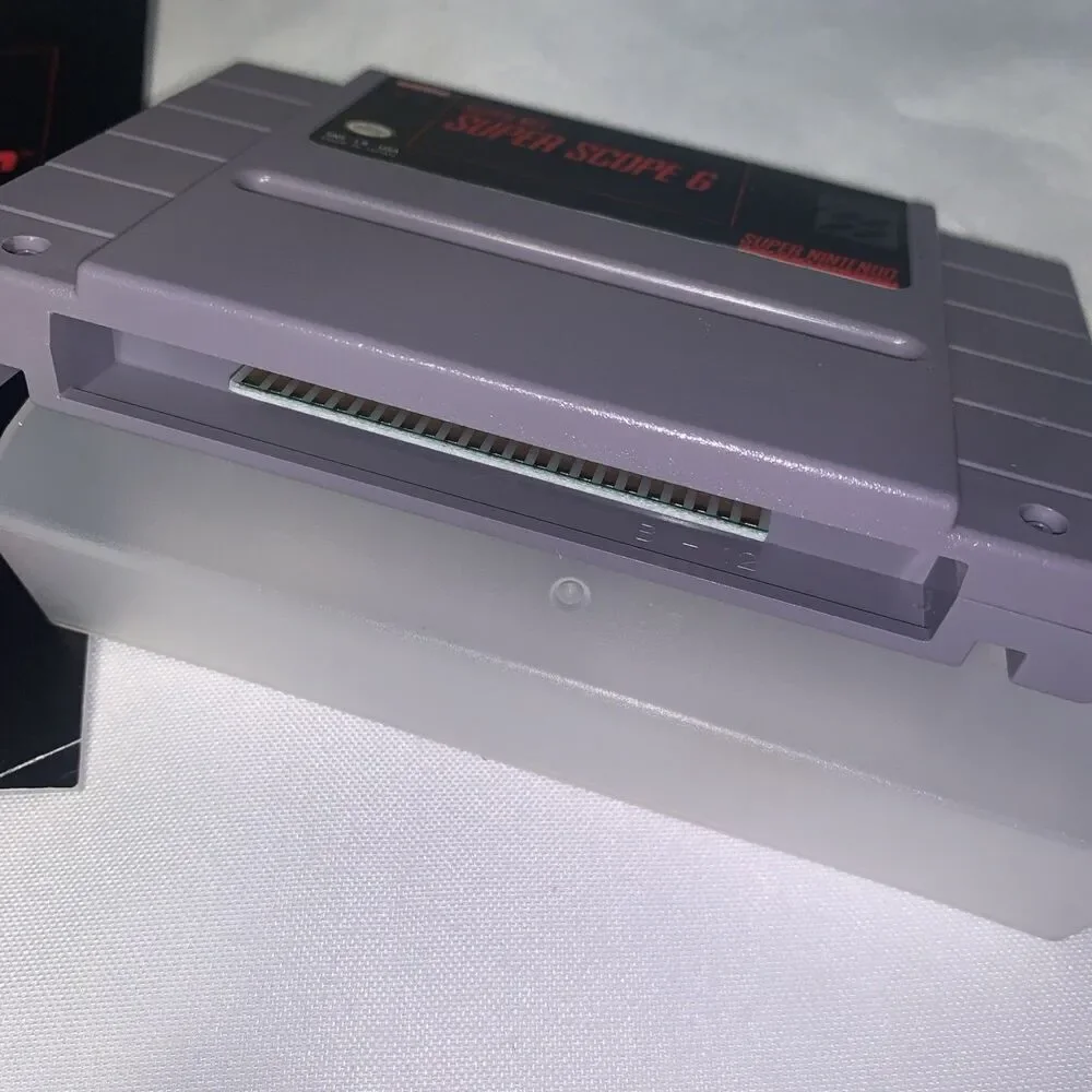 vintage video gameSuper Scope 6-SNES 1994 Super Nintendo-Cartridge with Manual